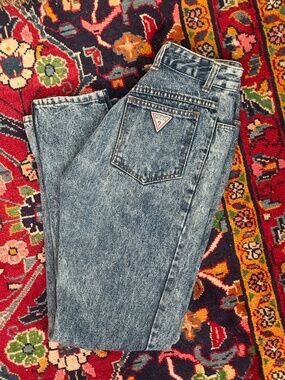 Vintage GUESS Georges Marciano Acid Wash High Rise Made USA in 80s 90s